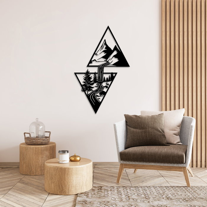 Wallity Cassade Accesorio Decorativo de Pared de Metal Negro Wallity Cassade Accesorio Decorativo de Pared de Metal Negro